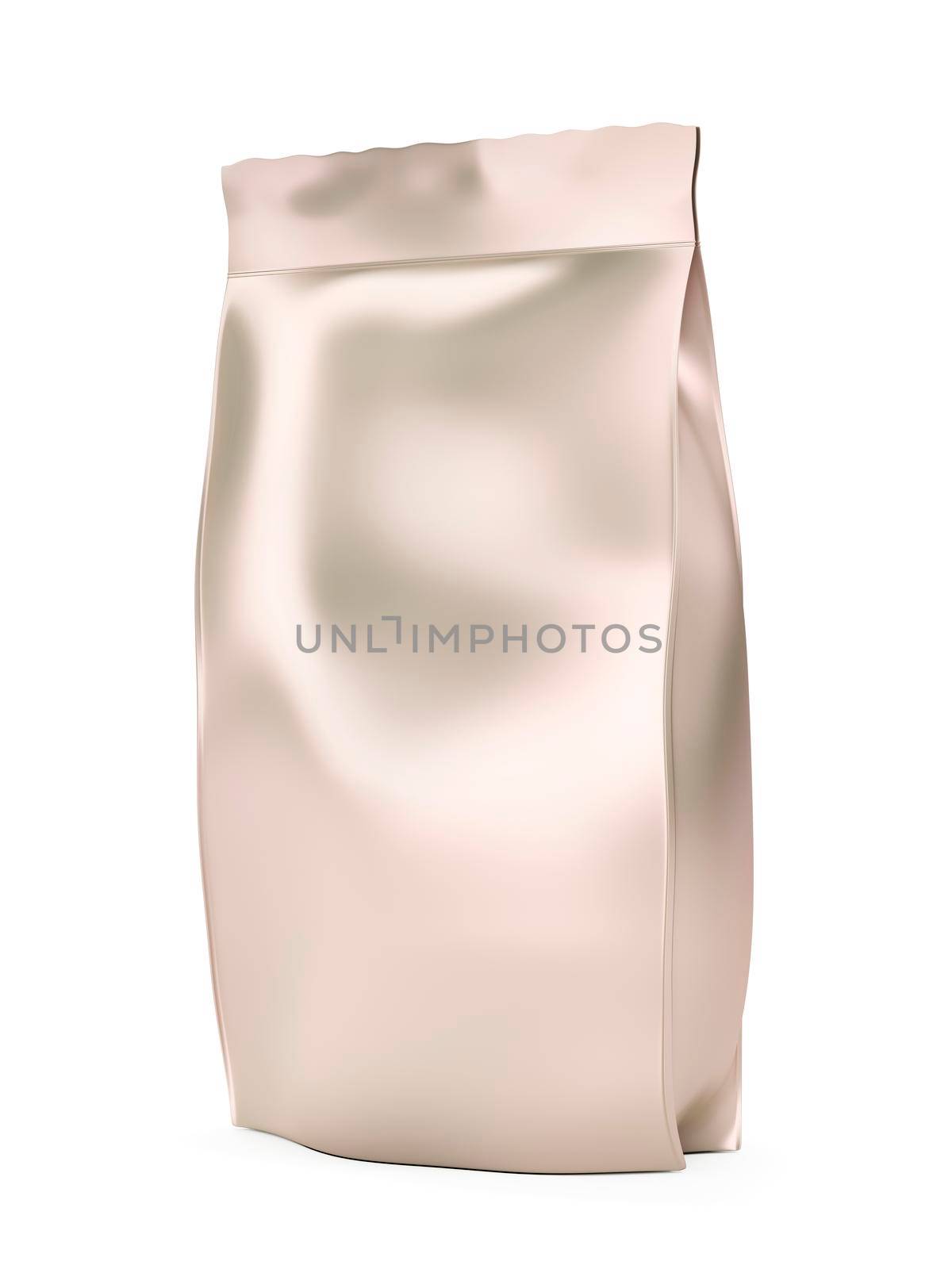 Coffee bag isolated on white background