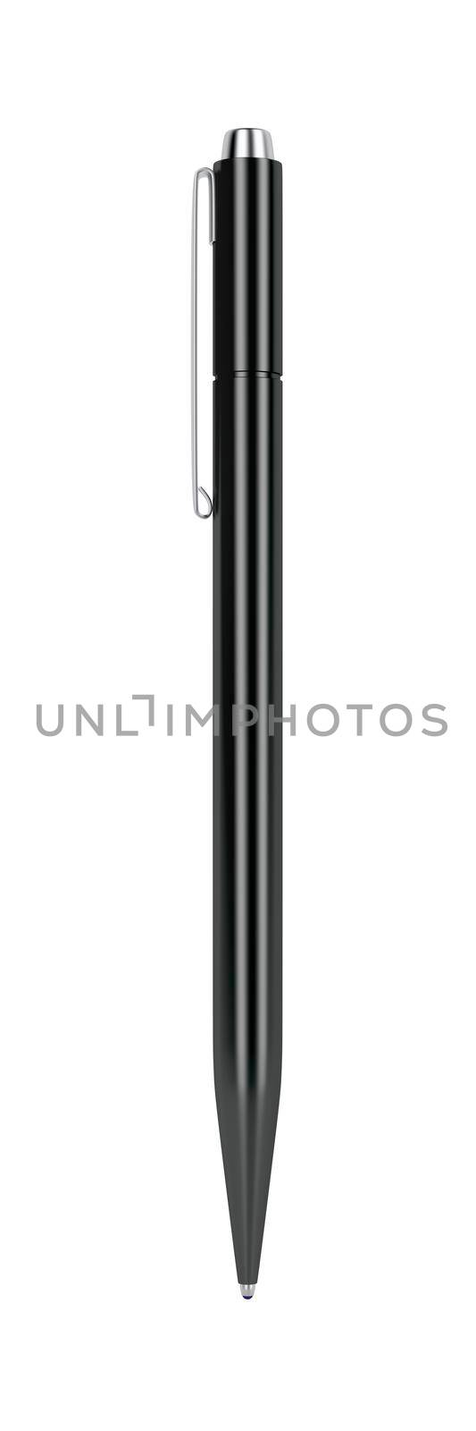 Black pen isolated on white background