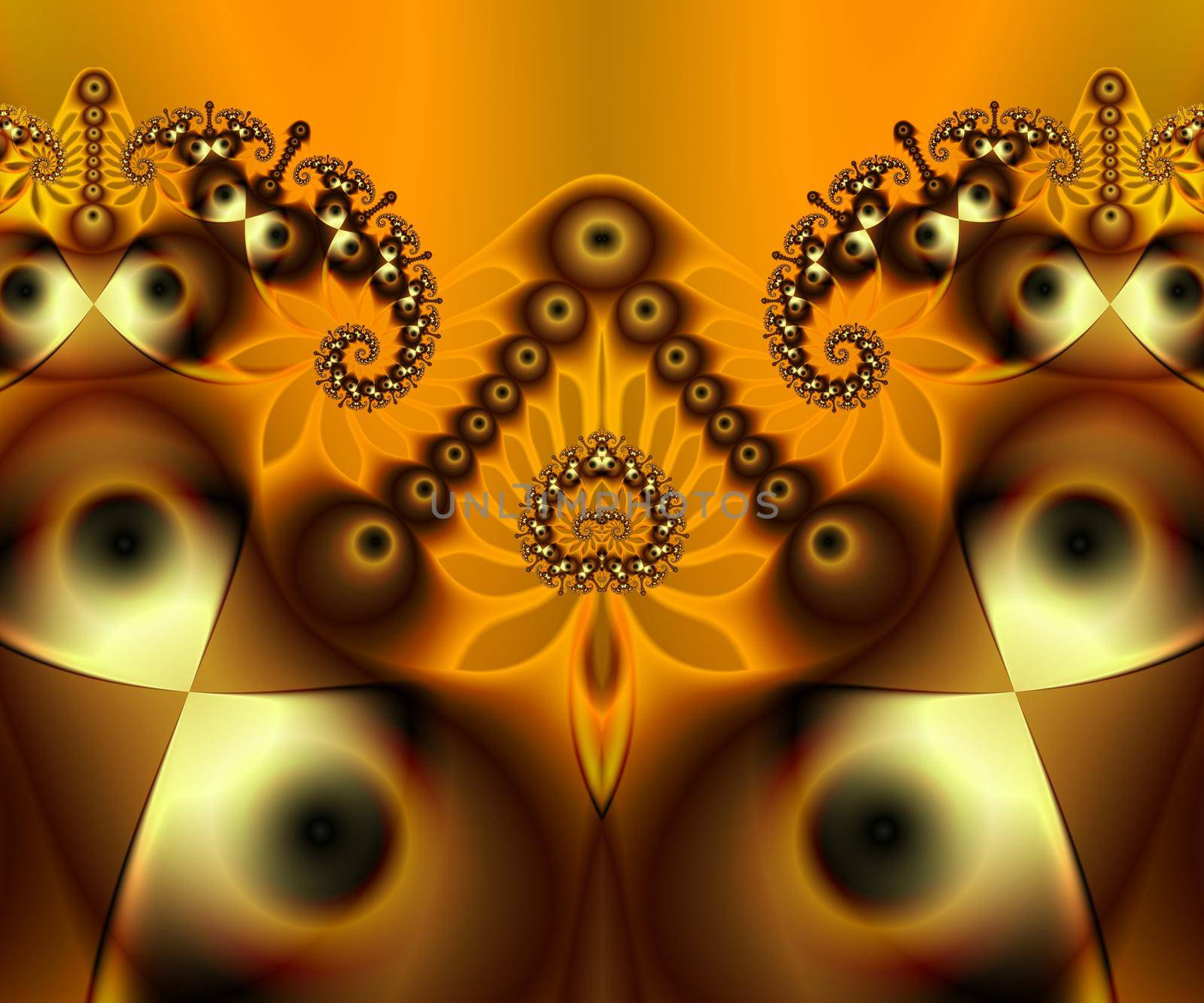 Computer generated abstract colorful fractal artwork for creative design, art, home decoration and entertainment