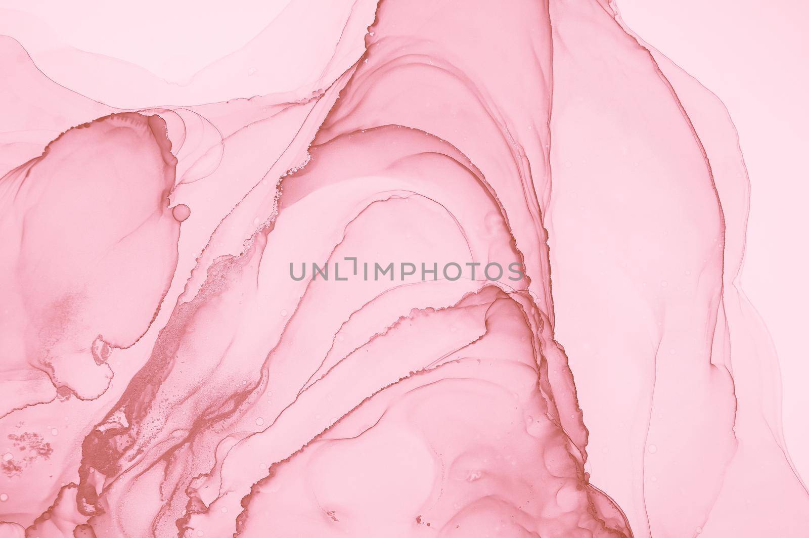 Feminine Liquid Marble. Acrylic Mix. Fluid Color Painting. Abstract Splash. Gold Oil Pattern. Alcohol Pink Marble. Rose Background. Art Creative Print. Watercolour Luxury Marble.