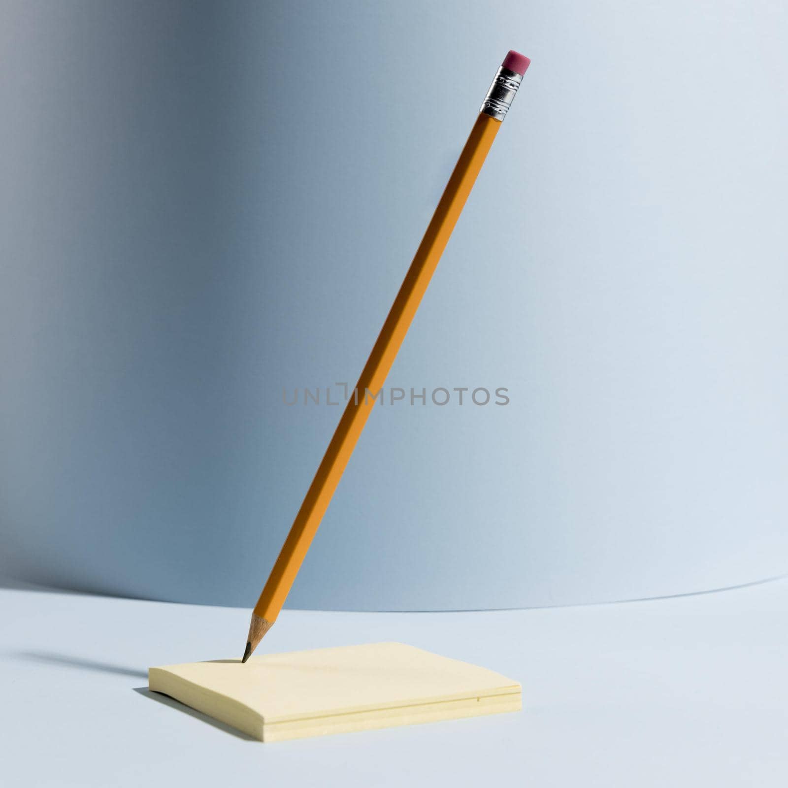 close up office pencil top sticky notes. High quality beautiful photo concept by Zahard