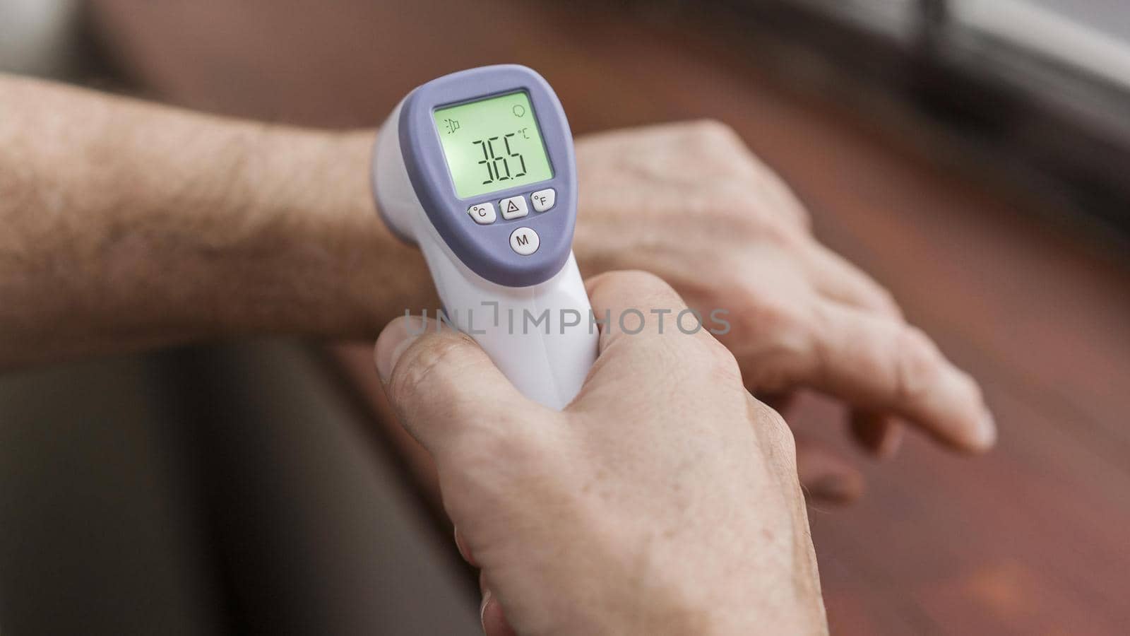 patient having his temperature checked. Resolution and high quality beautiful photo
