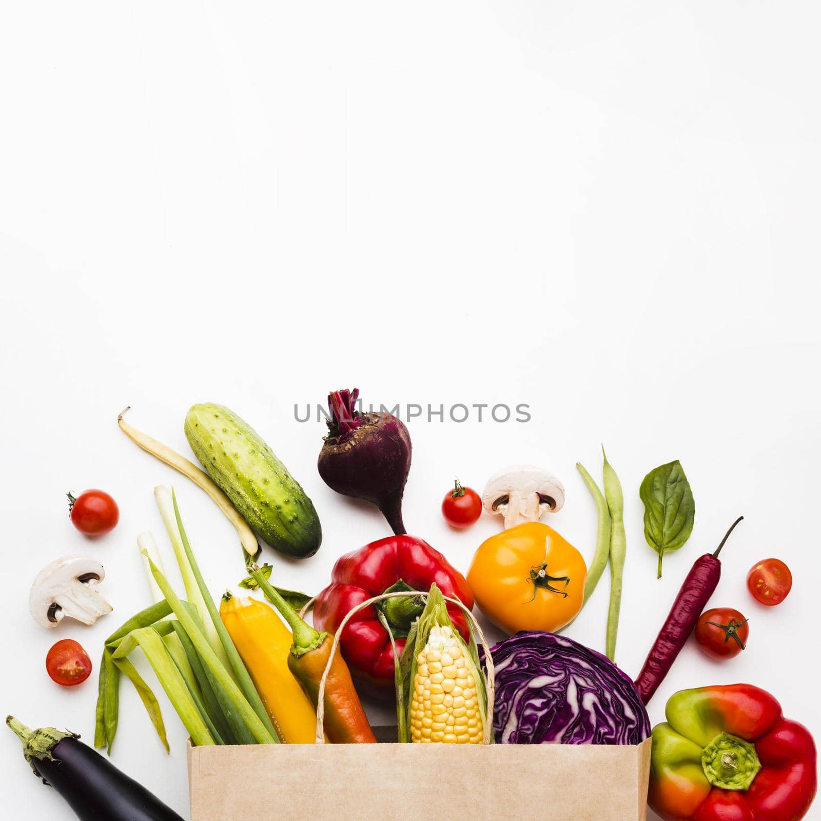 assortment different fresh vegetables. High quality beautiful photo concept by Zahard