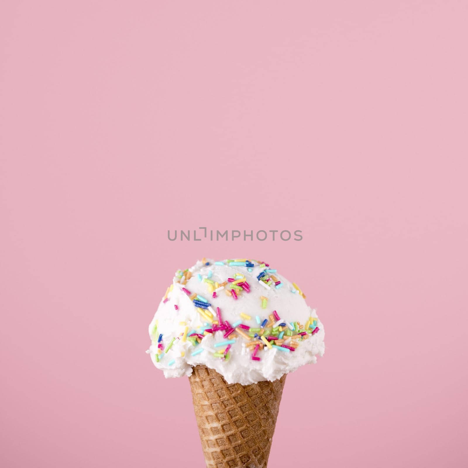 close up ice cream cone with copy space. Resolution and high quality beautiful photo