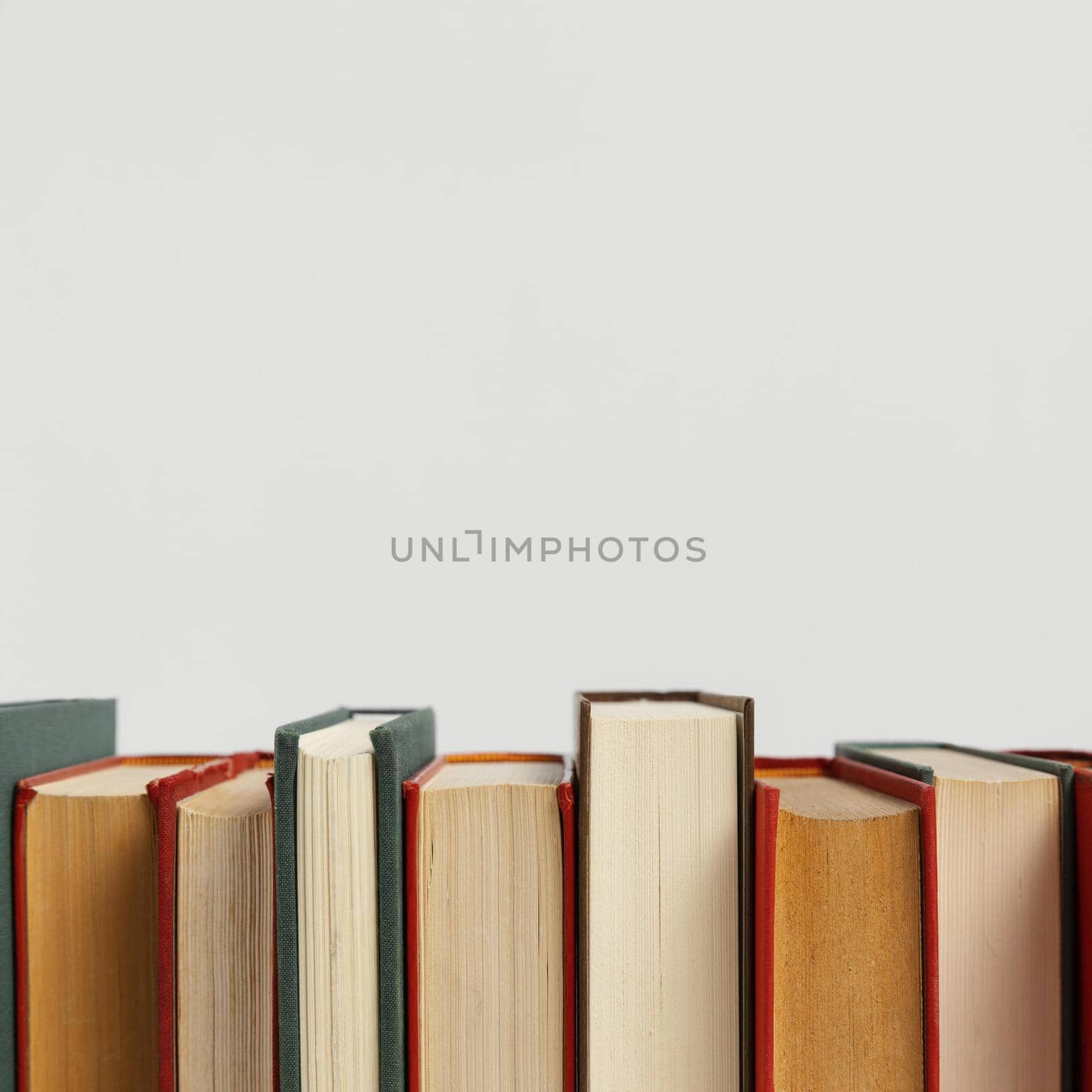 old books arrangement with copy space. High quality beautiful photo concept by Zahard