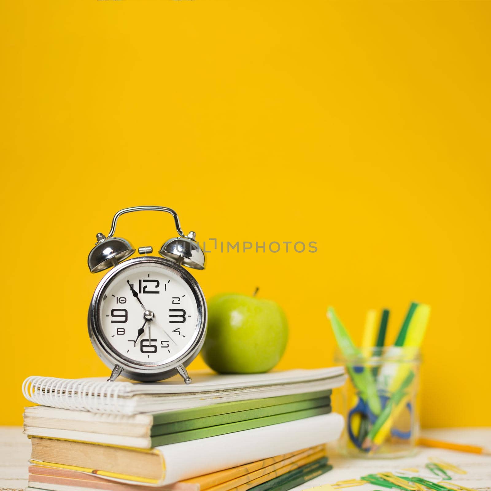 clock books with defocused background. High quality beautiful photo concept by Zahard
