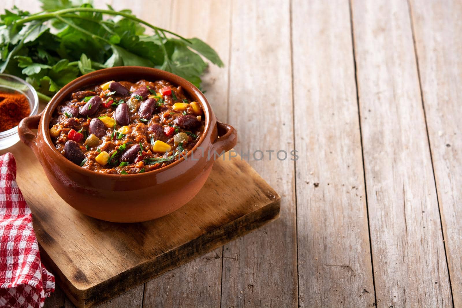 Traditional mexican tex mex chili con carne by chandlervid85