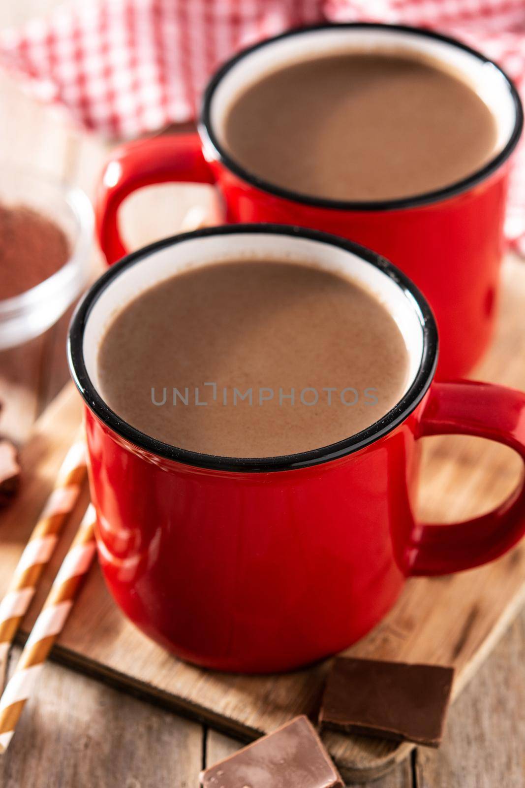 Traditional Mexican chocolate atole drink  by chandlervid85