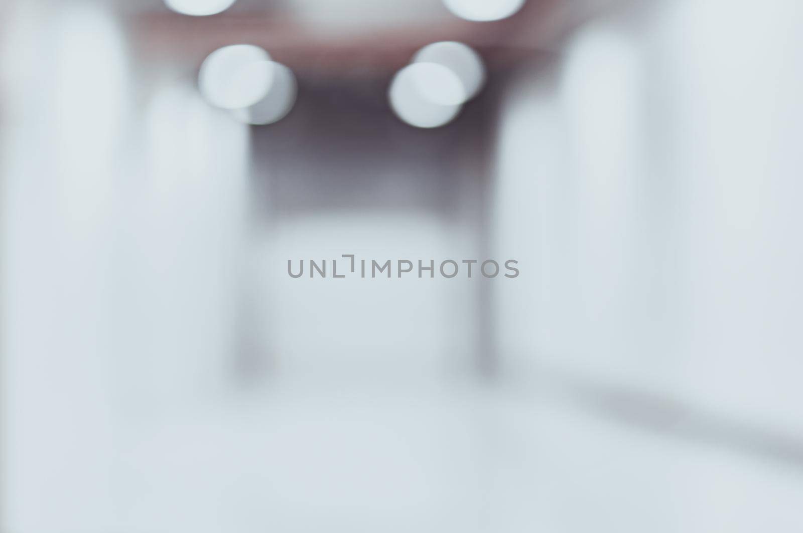 Vintage Style - blurred luxury building hallway in shopping mall by Benzoix