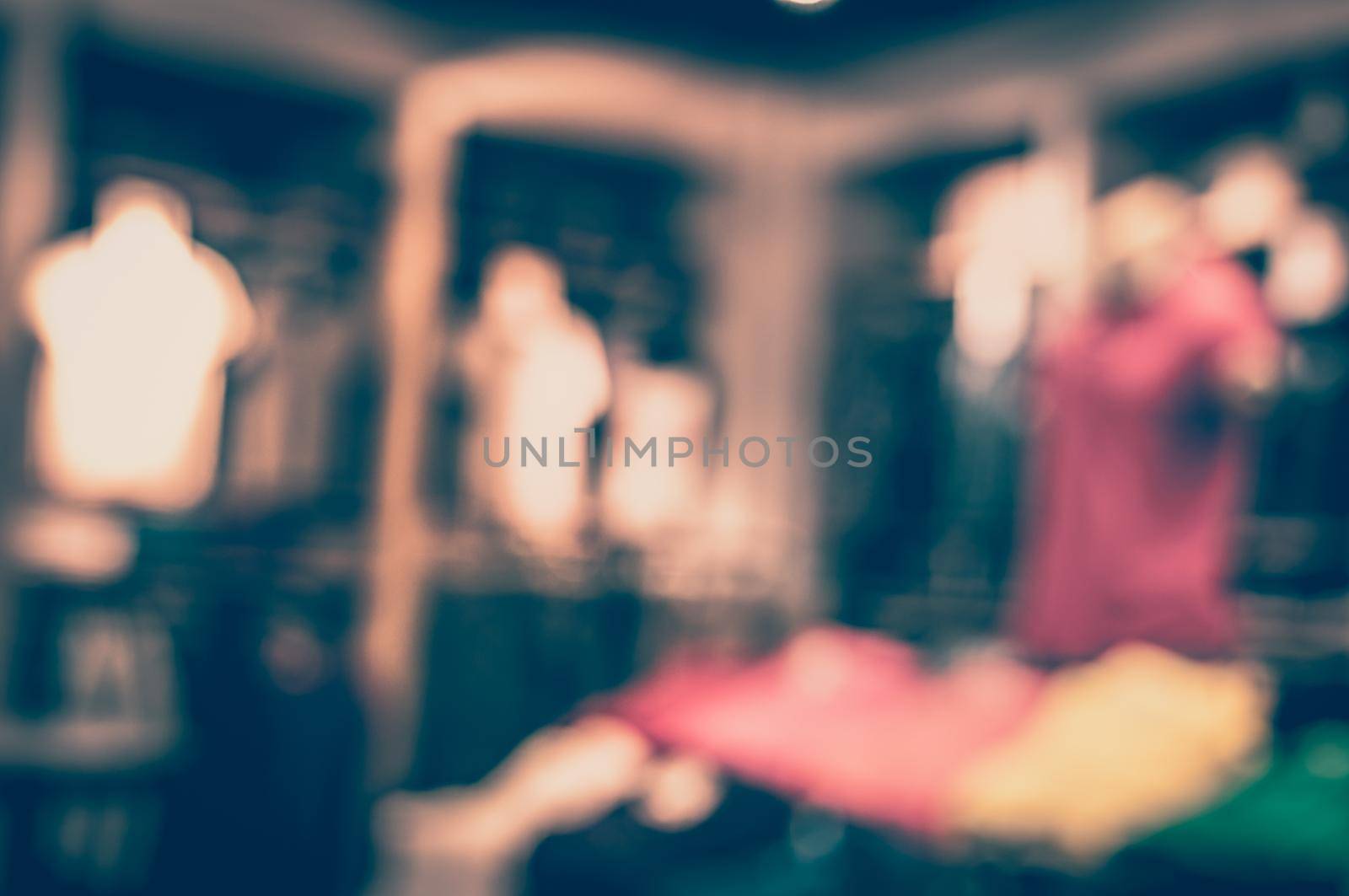 Blurred of fashion zone at shopping mall at women fashion zone. by Benzoix