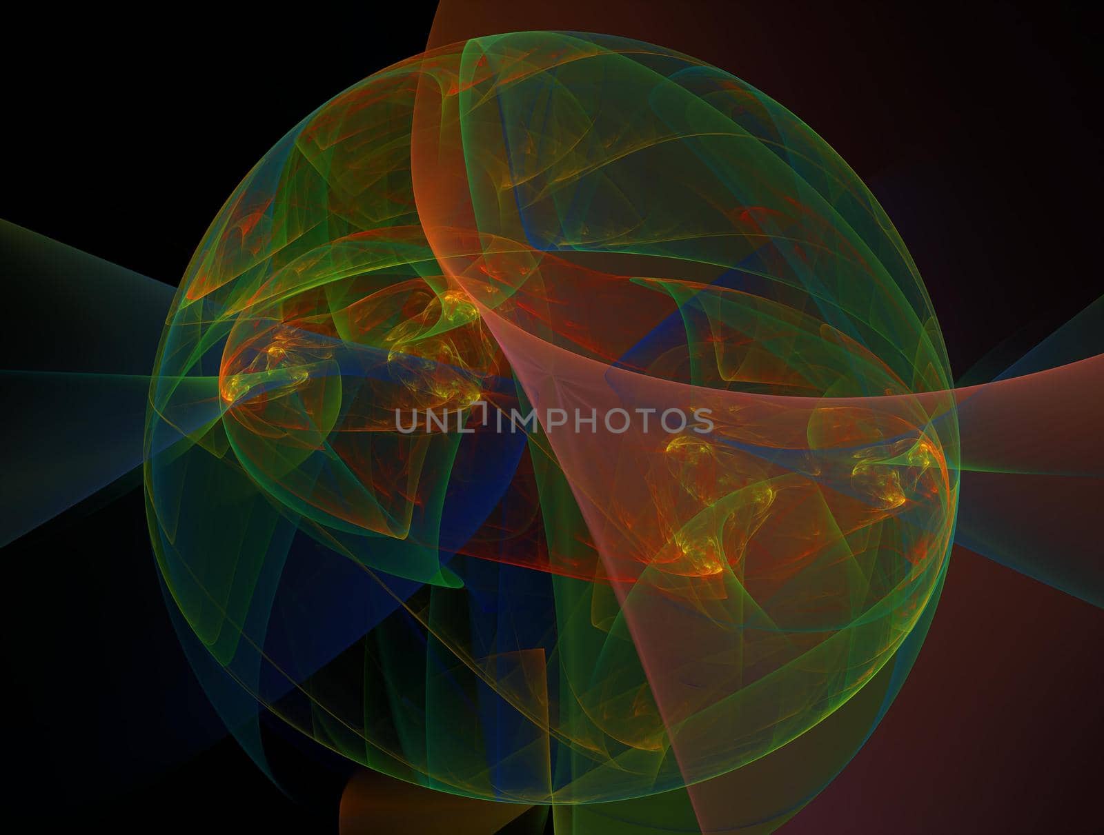 Imaginatory lush fractal texture image abstract background