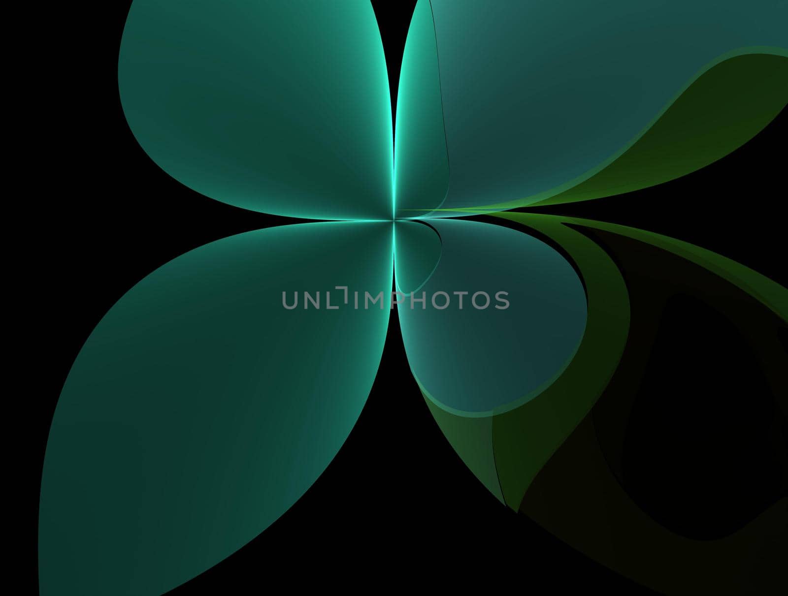 Imaginatory lush fractal texture image abstract background