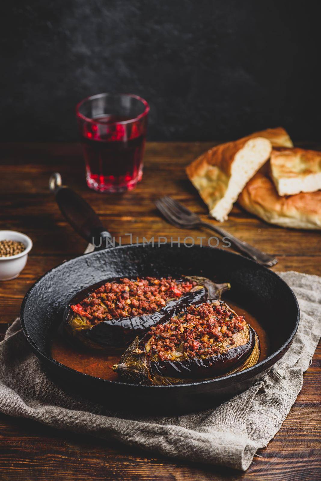 Eggplants stuffed with ground beef and tomatoes by Seva_blsv