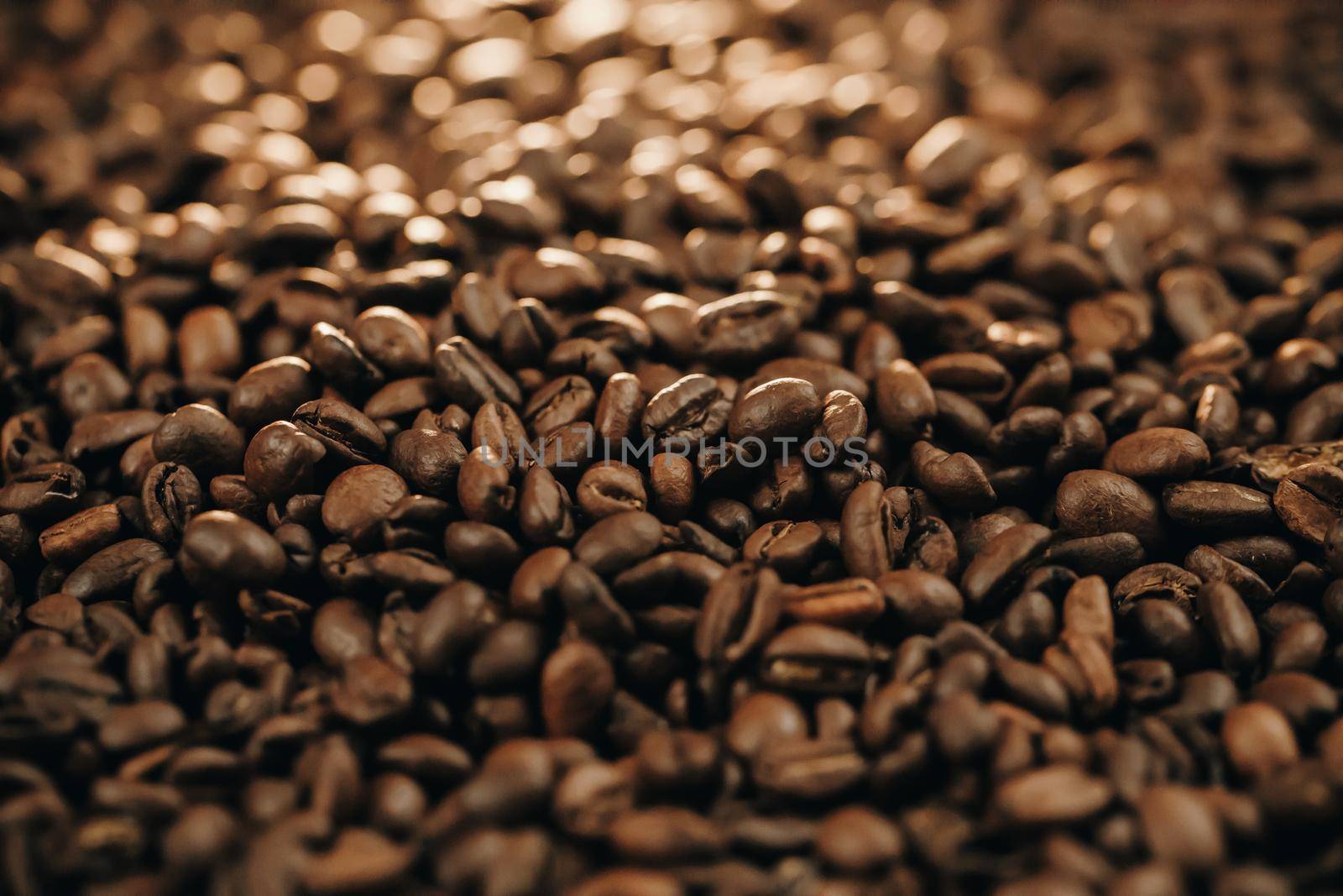 Roasted coffee beans, can be used as a background by uflypro