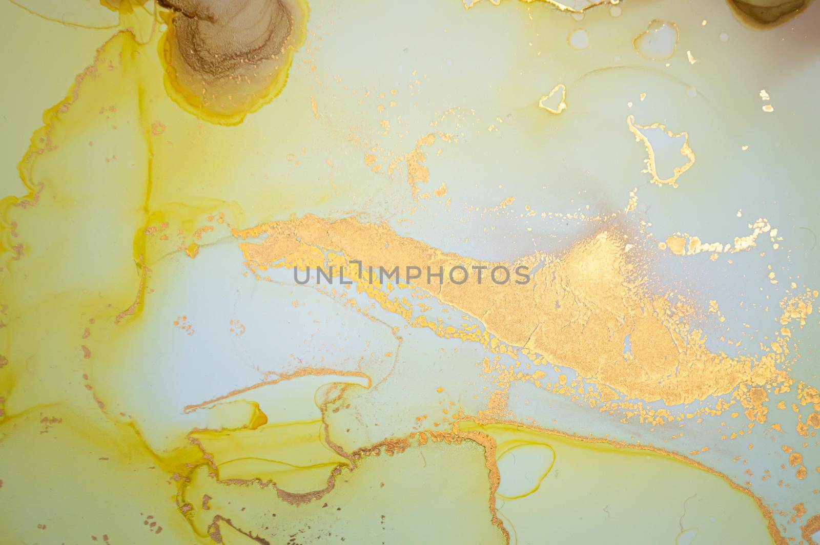 Gold Abstract Background Liquid. Alcohol Inks Splash. Metallic Flow Illustration. Art Acrylic Design. Abstract Liquid. Watercolour Gradient Wallpaper. Fluid Abstract Liquid.