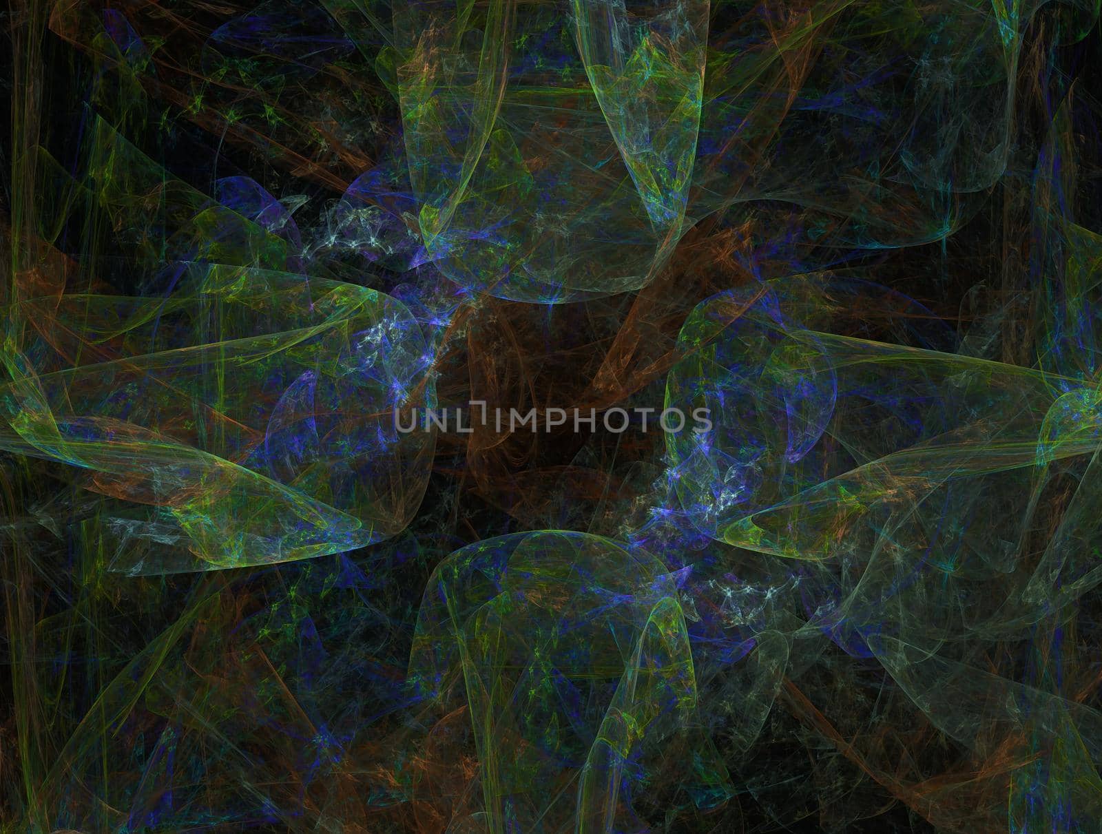 Imaginatory lush fractal texture image abstract background