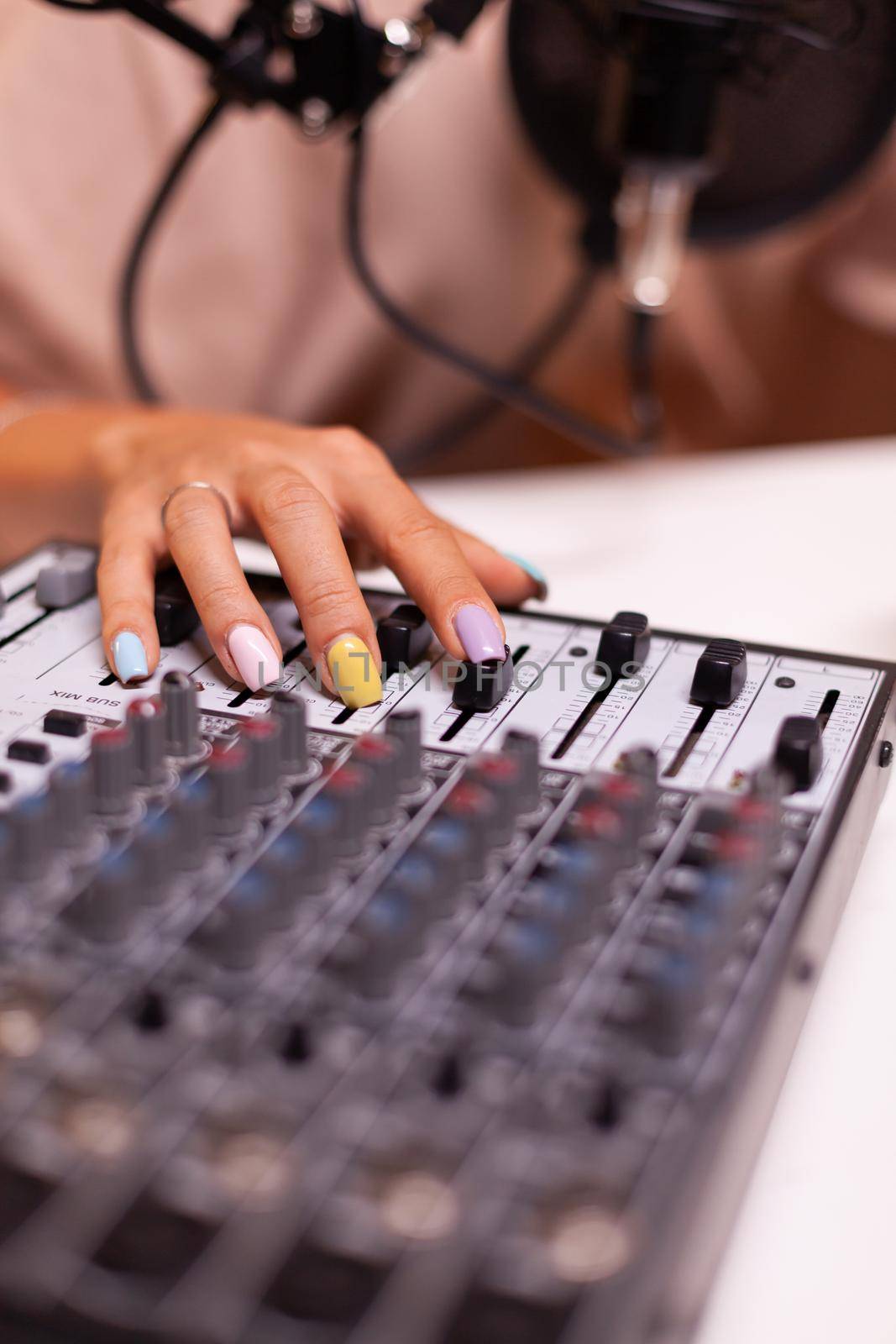 Close up of checking sound by DCStudio