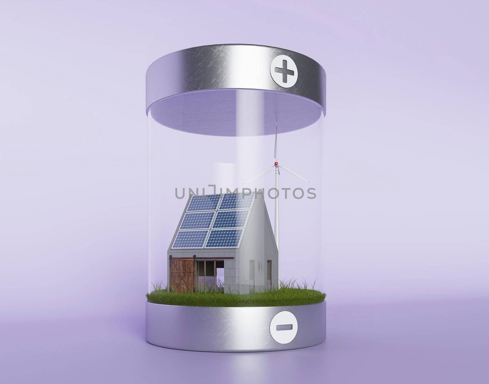 3d solar pannels. High resolution photo
