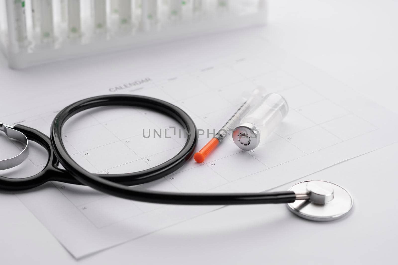 assortment vaccination elements covid19. High resolution photo