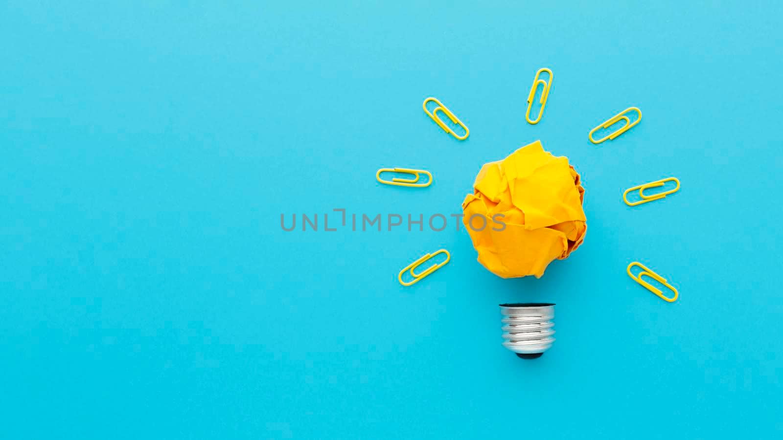 flat lay composition with innovation elements. High resolution photo