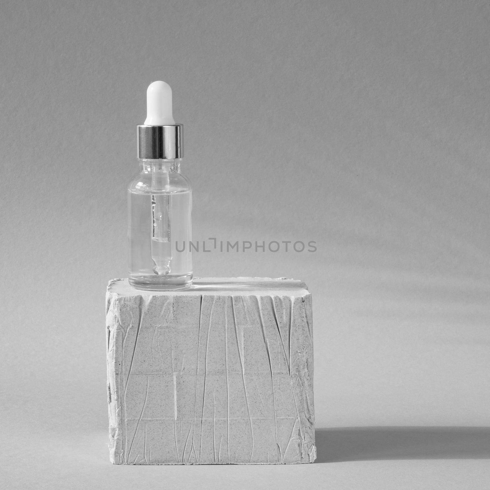 skin care dropper white stone. High resolution photo
