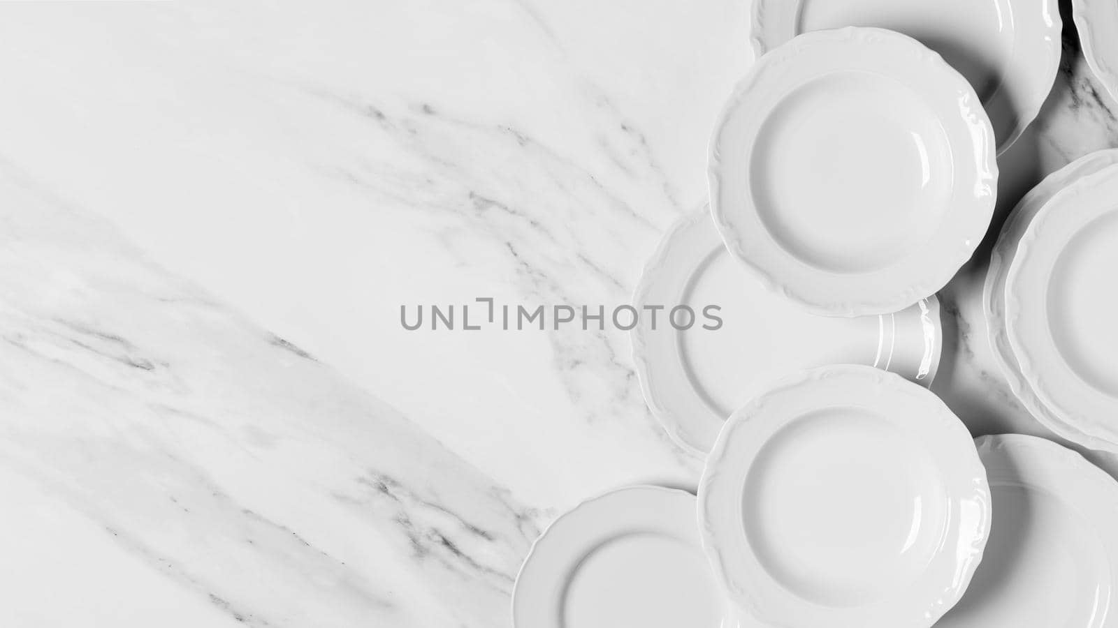 top view composition different plates with . High resolution photo