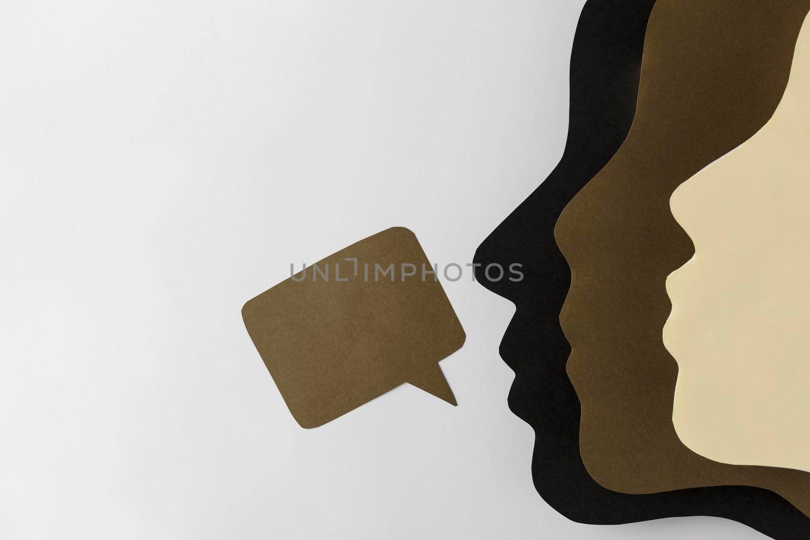black lives matter concept people faces. High resolution photo