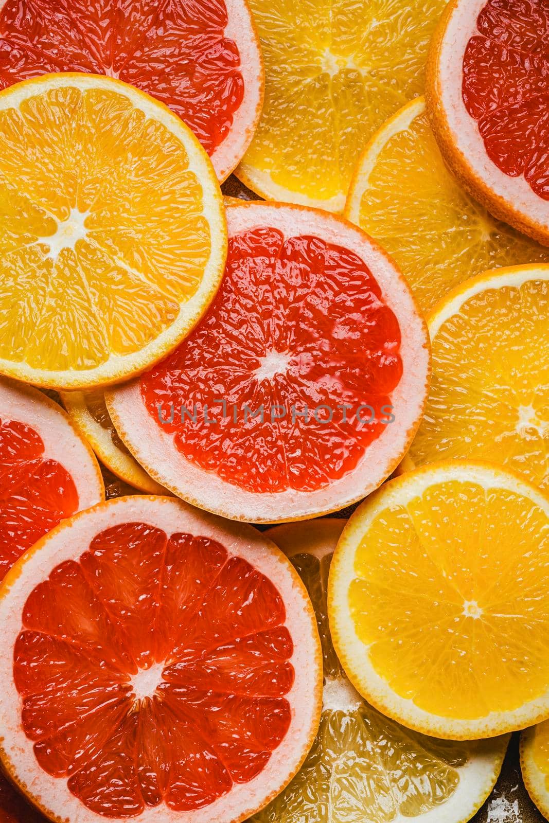 top view citruses arrangement background. High resolution photo