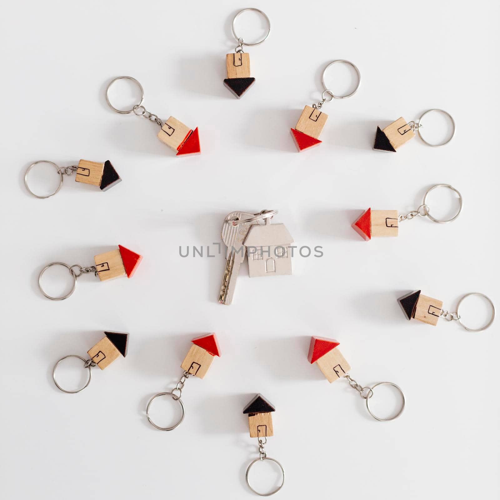 house keys small figurines. High quality photo by Zahard
