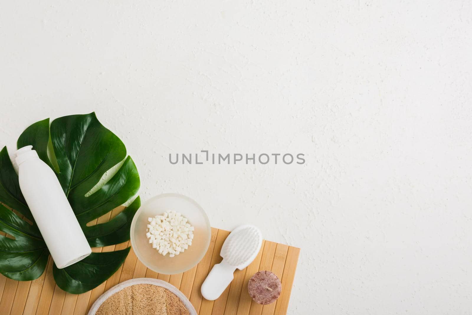 bath products with leaf table with . High resolution photo