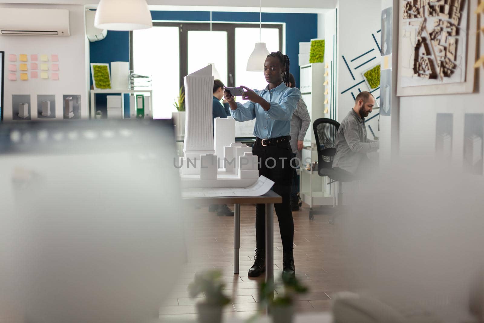 African american woman as professional architect by DCStudio