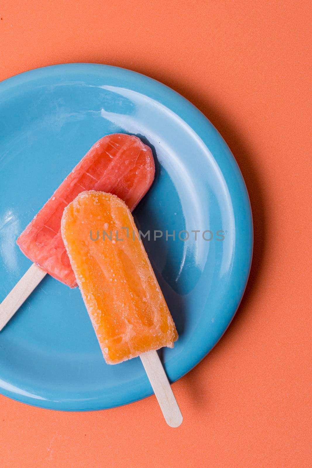 homemade popsicle ice cream different flavours. High quality photo by Zahard