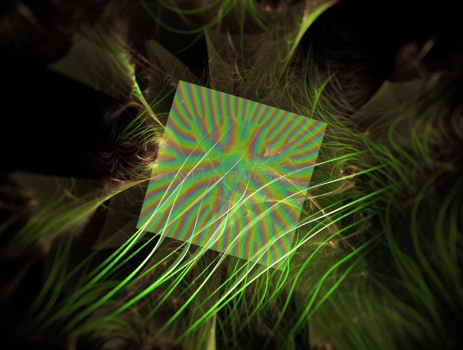 Imaginatory lush fractal texture image abstract background