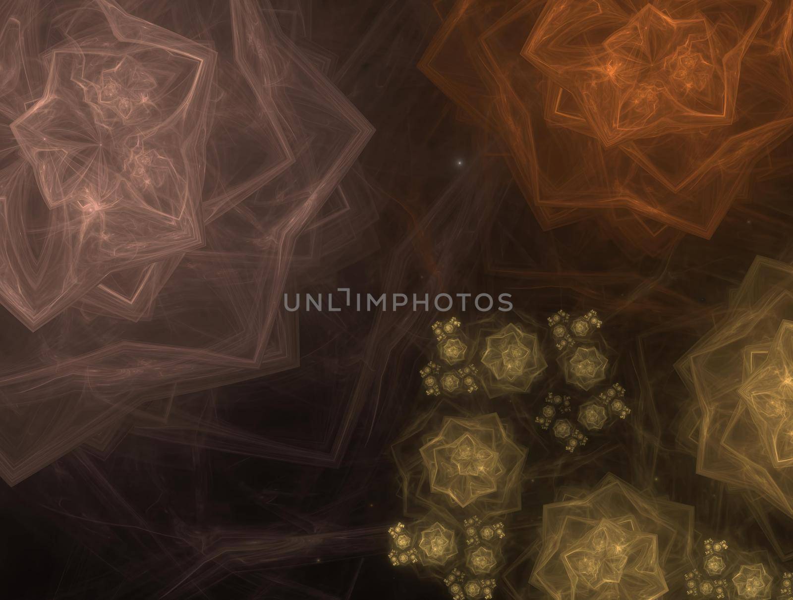 Imaginatory lush fractal texture image abstract background
