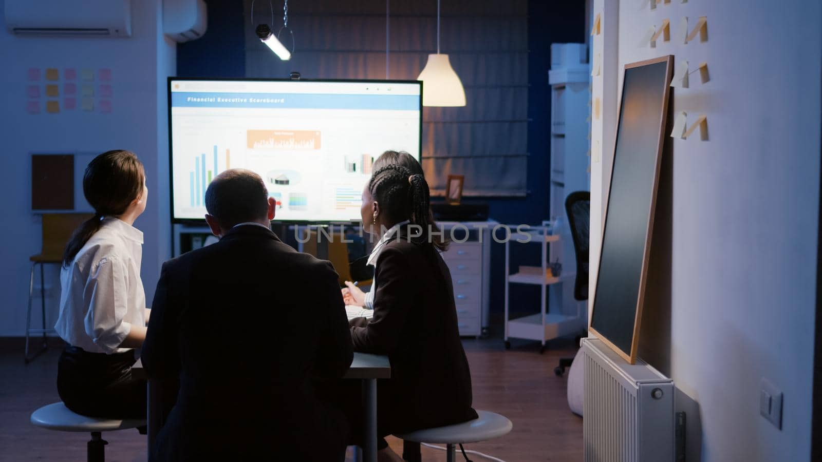 Multi ethnic diverse businesspeople working in business company meeting office room by DCStudio