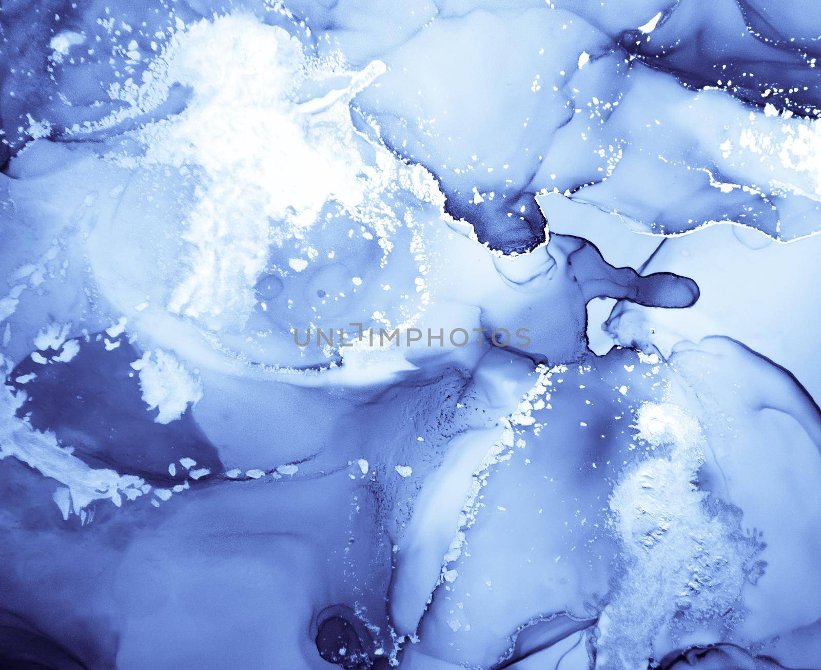 Water Ink Paint. Art Flow Background. Blue Alcohol Pattern. Ink Painting. Watercolour Acrylic Drops. Navy Effect. Indigo Fluid Texture. Light Geode Art. Ocean Mix. Marble Ink Paint.