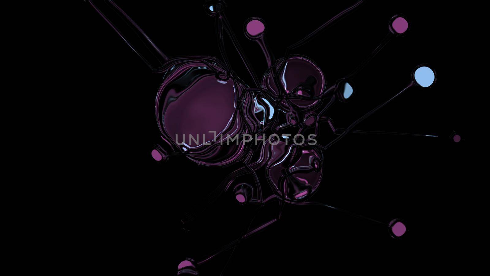 3d illustration - liquid abstract organic form by vitanovski