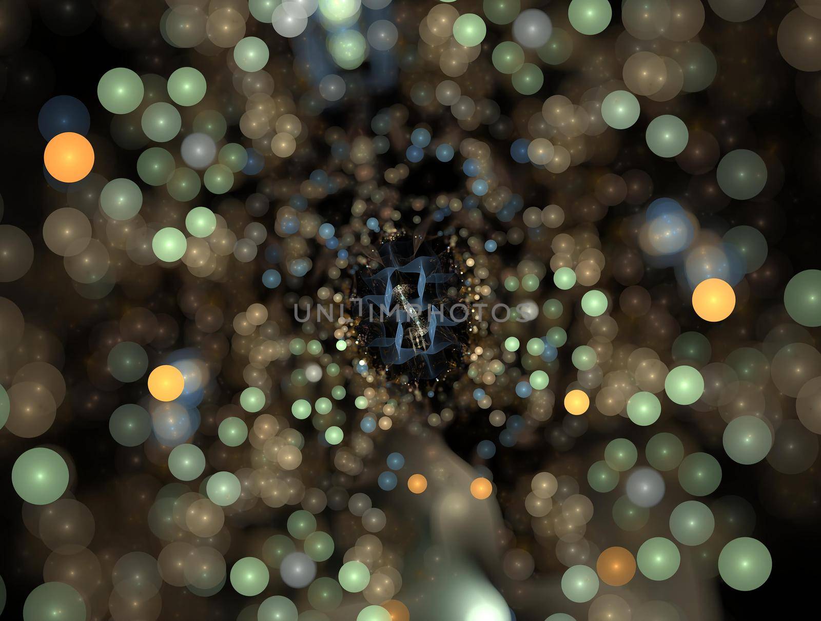 Imaginatory lush fractal texture image abstract background