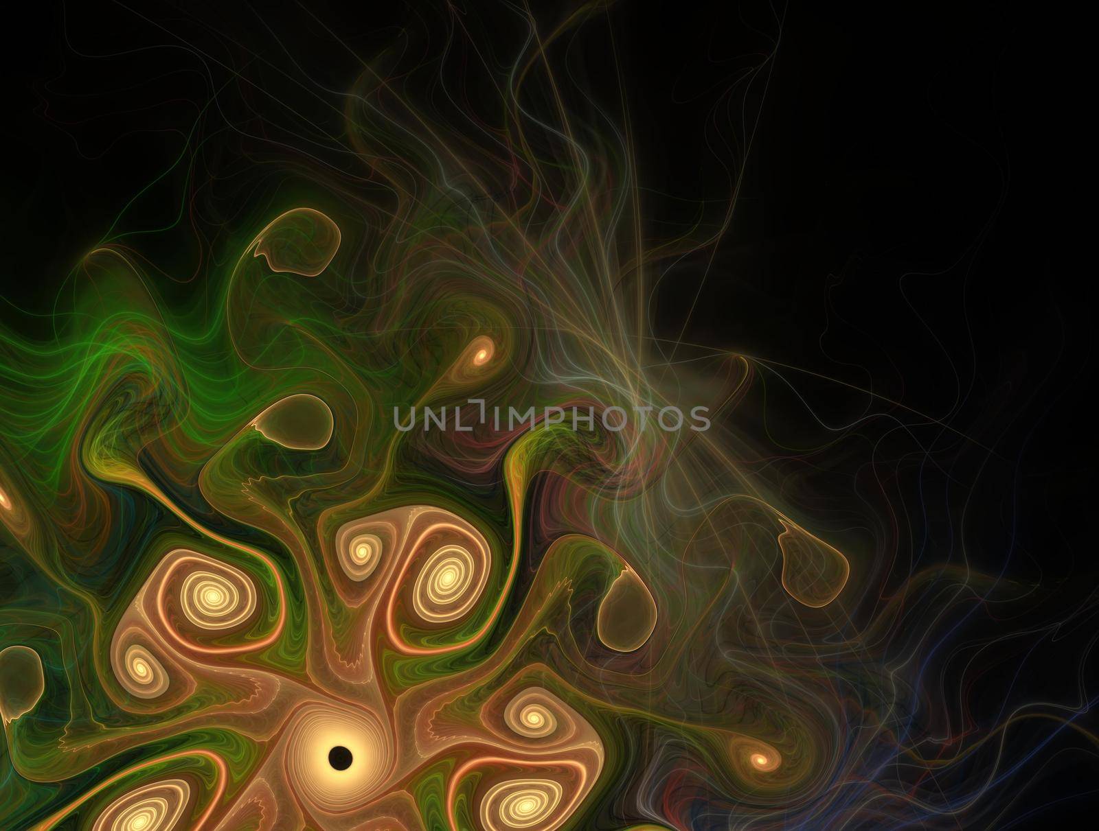 Imaginatory lush fractal texture image abstract background