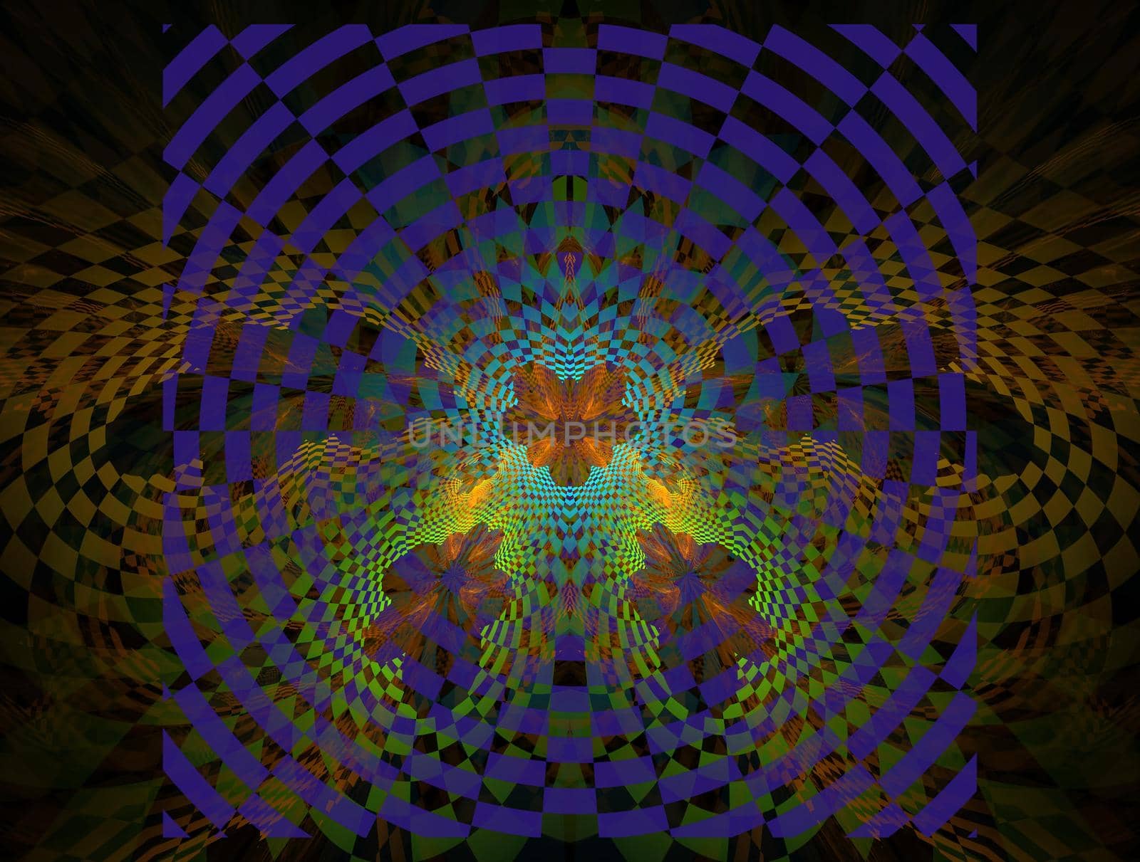 Imaginatory lush fractal texture image abstract background