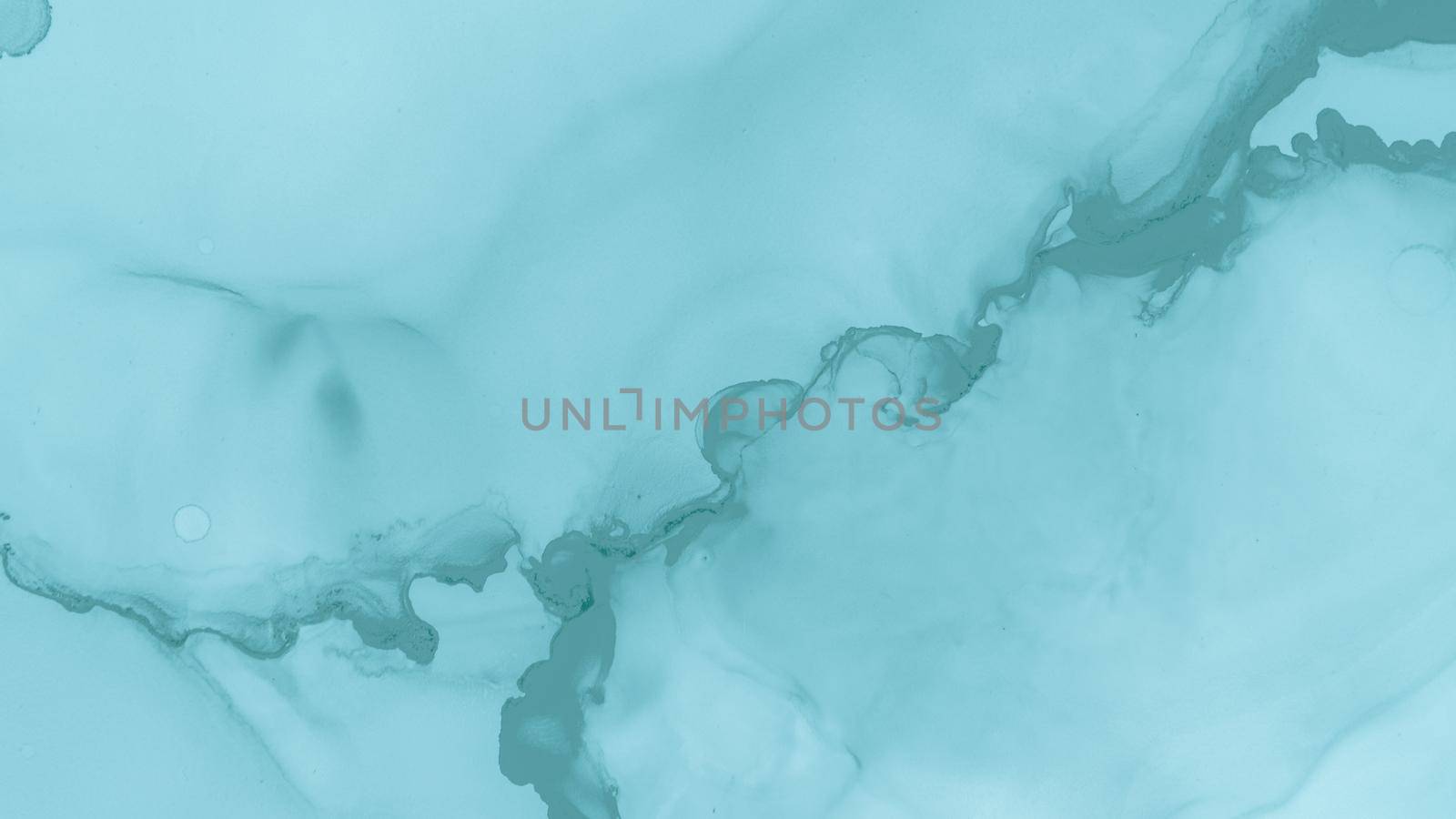 Watercolour Color Illustration. Pastel Flow Splash. Blue Cloud Modern Abstraction. Green Pastel Fluid Liquid. Blue Smoke Creative Abstraction. Contemporary Paint Background. Alcohol Inks Marble.