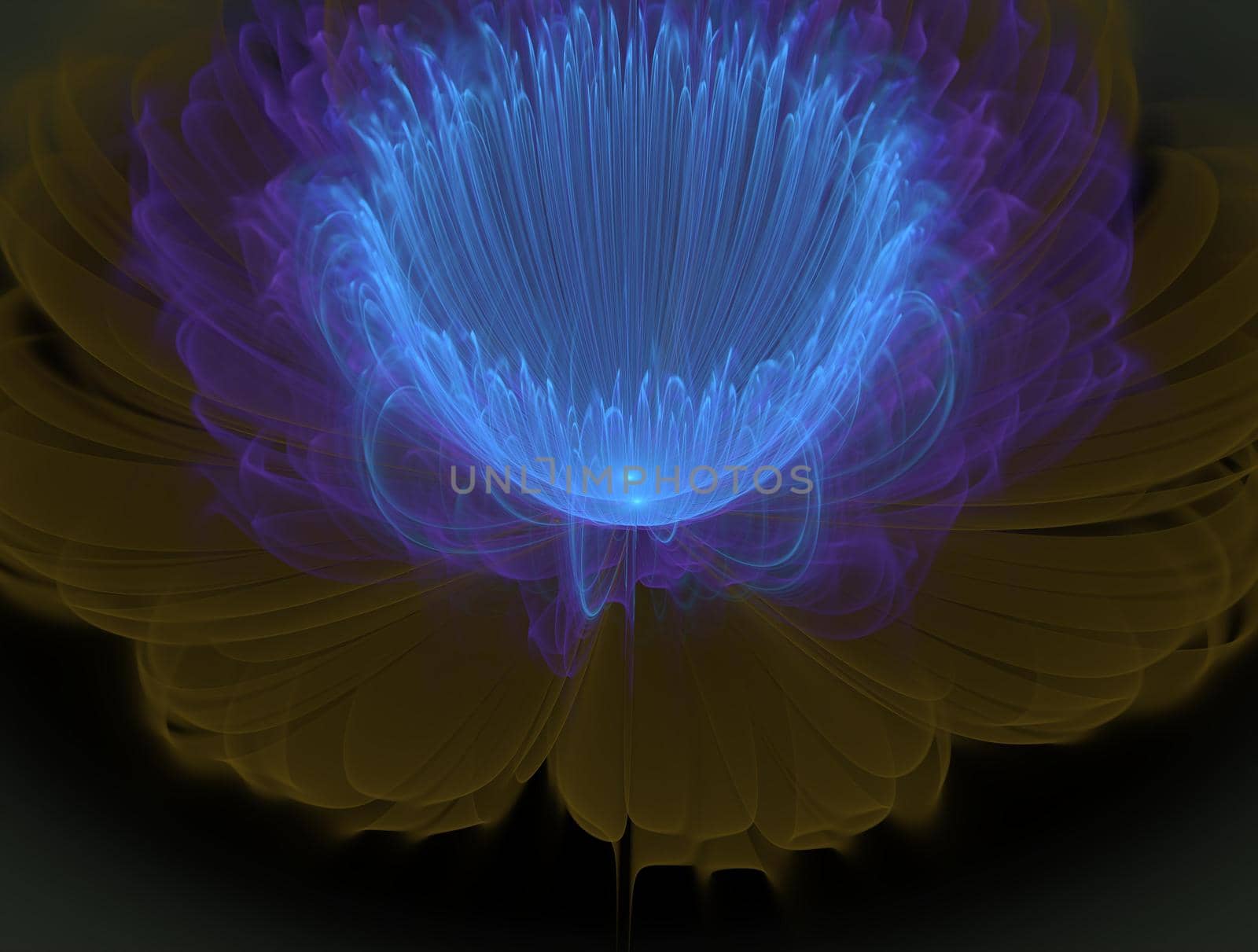 Imaginatory lush fractal texture image abstract background