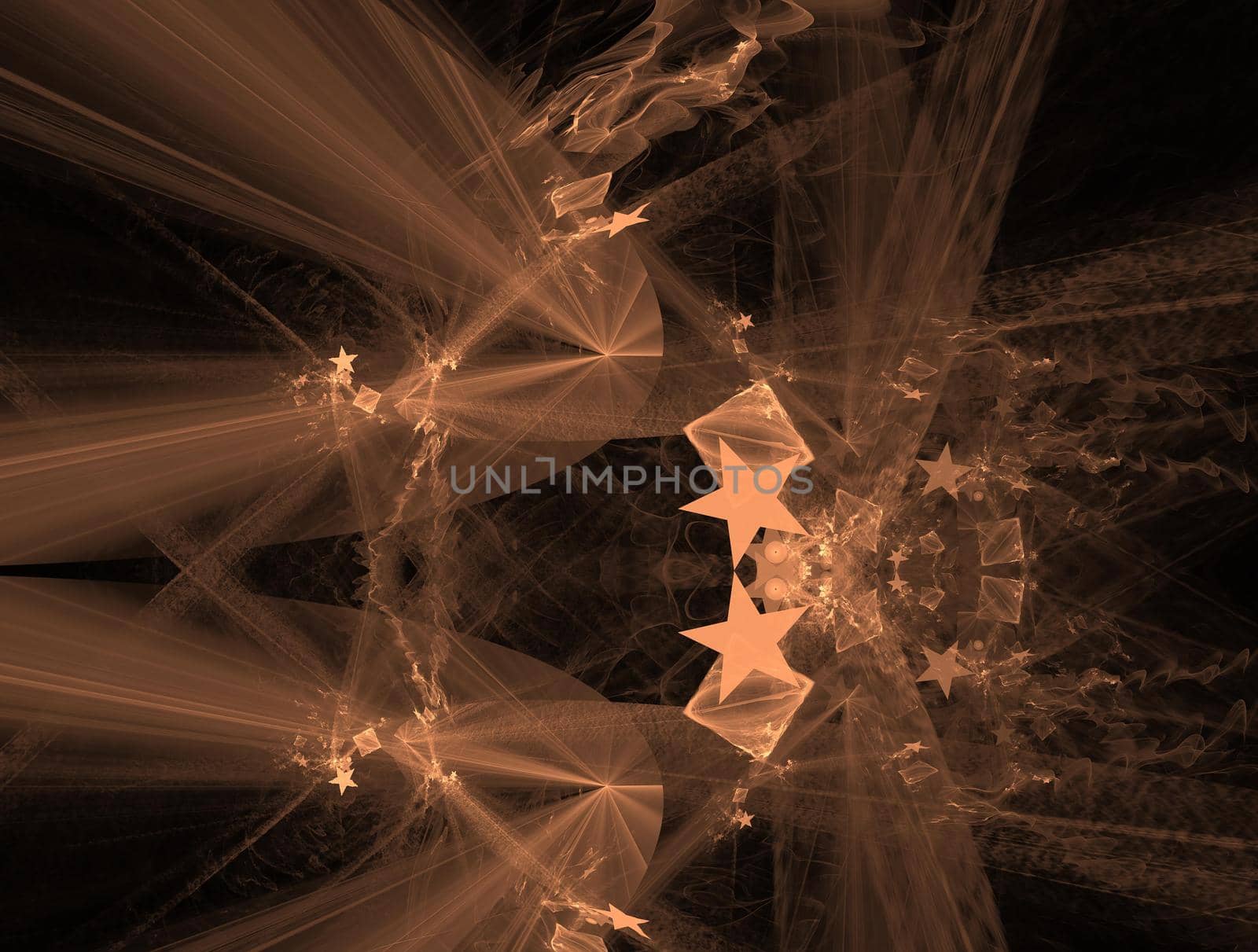 Imaginatory lush fractal texture image abstract background