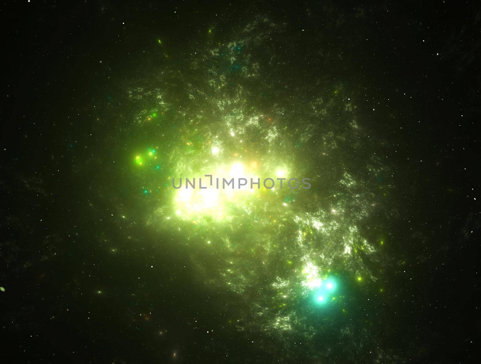 Imaginatory lush fractal texture image abstract background