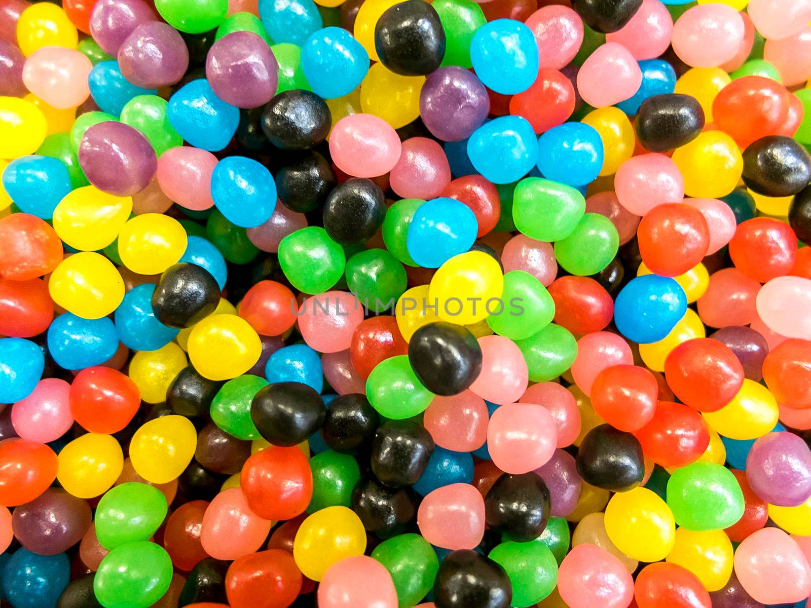 Closeup of colorful candies as background by raferto1973