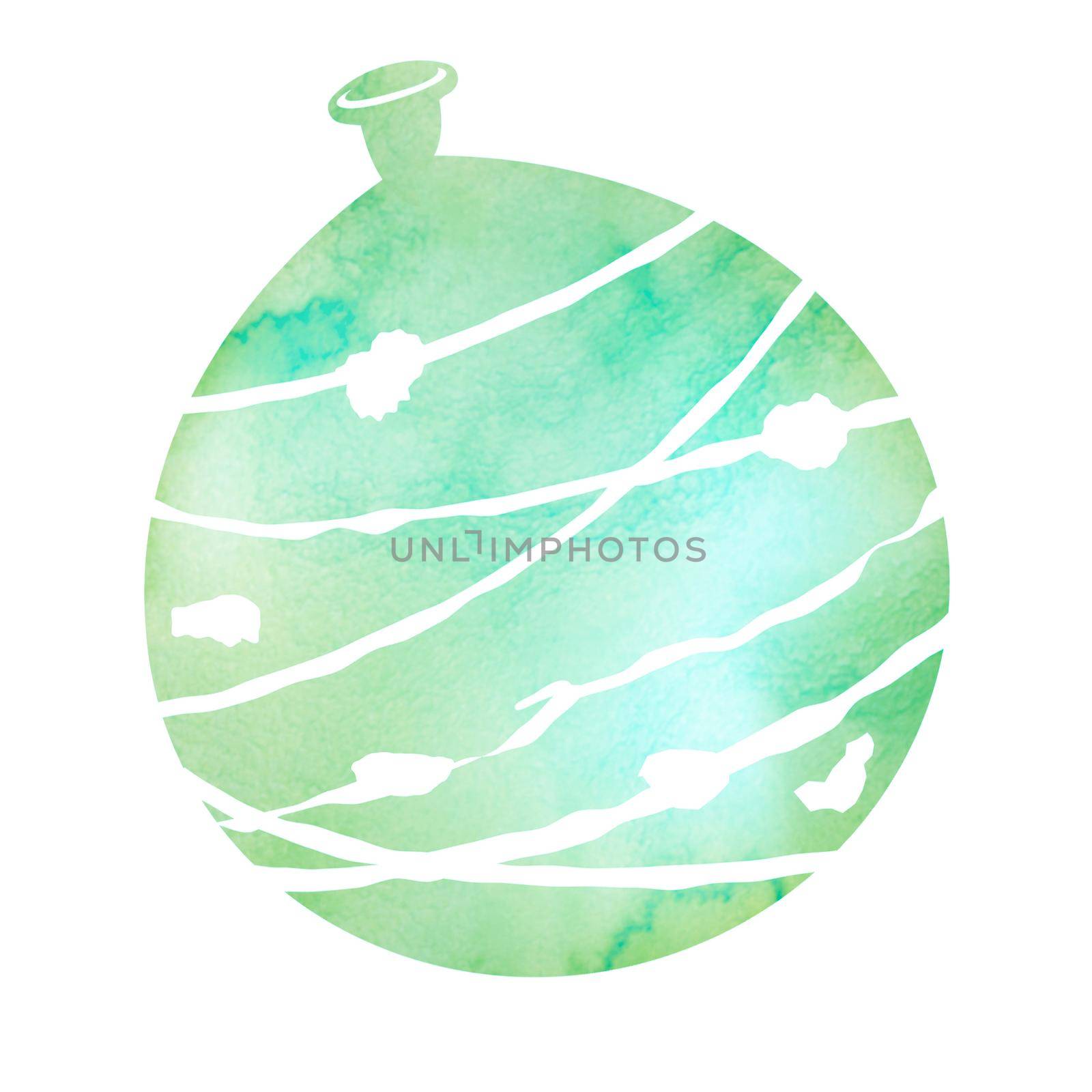 Summer motif watercolor painting illustration for summer greeting card etc. | water balloon