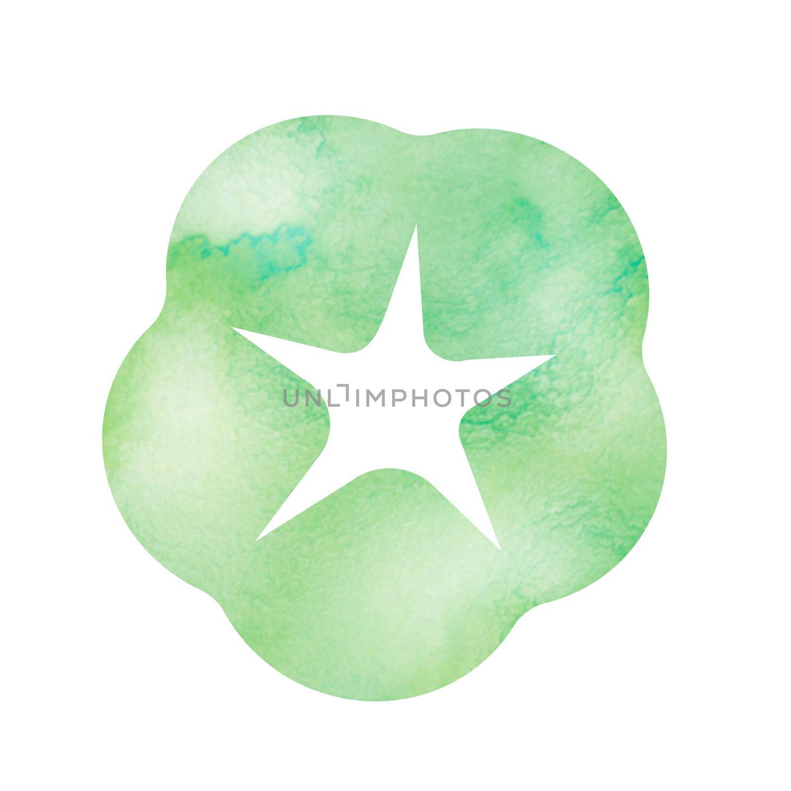 Summer motif watercolor painting illustration for summer greeting card etc. | morning glory flower