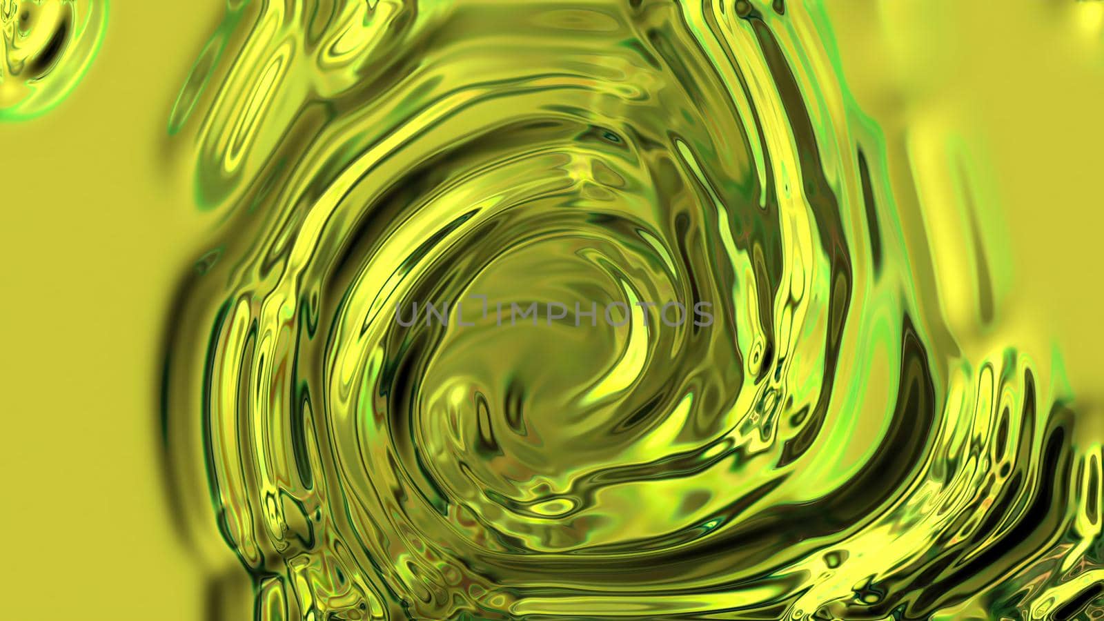 3d illustration of liquid abstract organic form