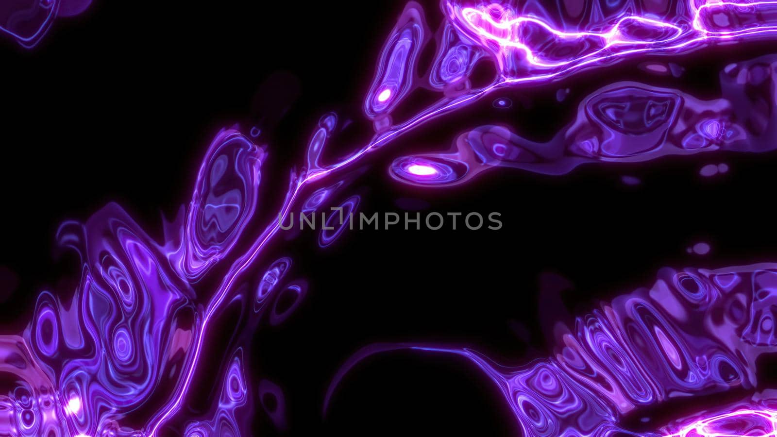 3d illustration of liquid abstract organic form