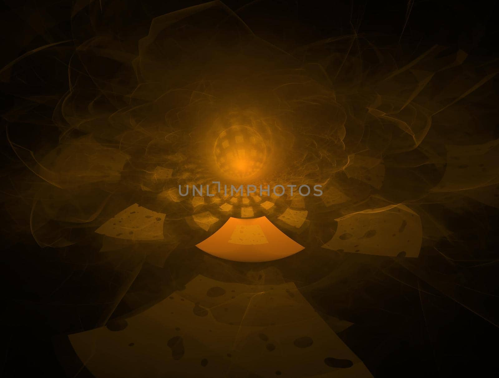 Imaginatory lush fractal texture image abstract background